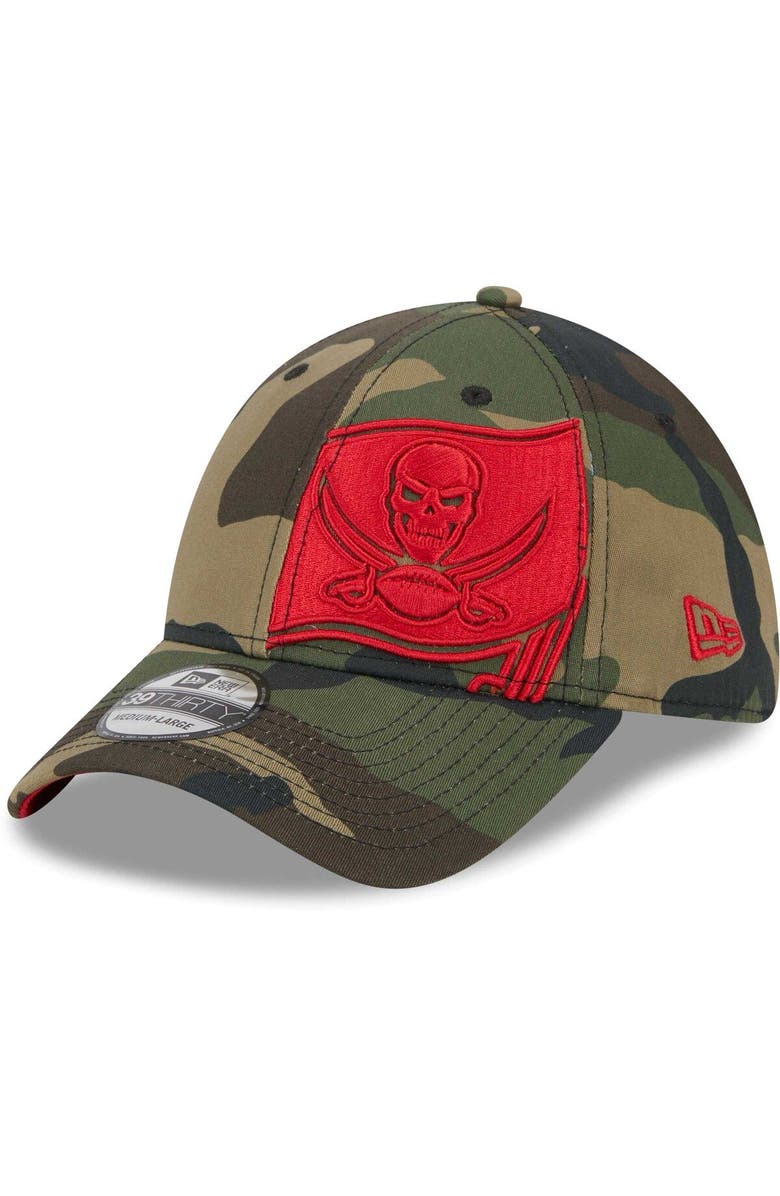 New Era Men's New Era Camo Tampa Bay Buccaneers  Punched Out 39THIRTY Flex Hat, Main, color, 