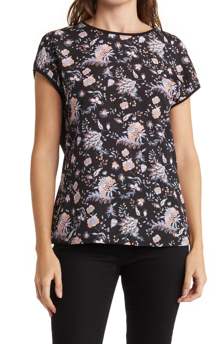 Ted Baker London Woven Front T-Shirt, Main, color,