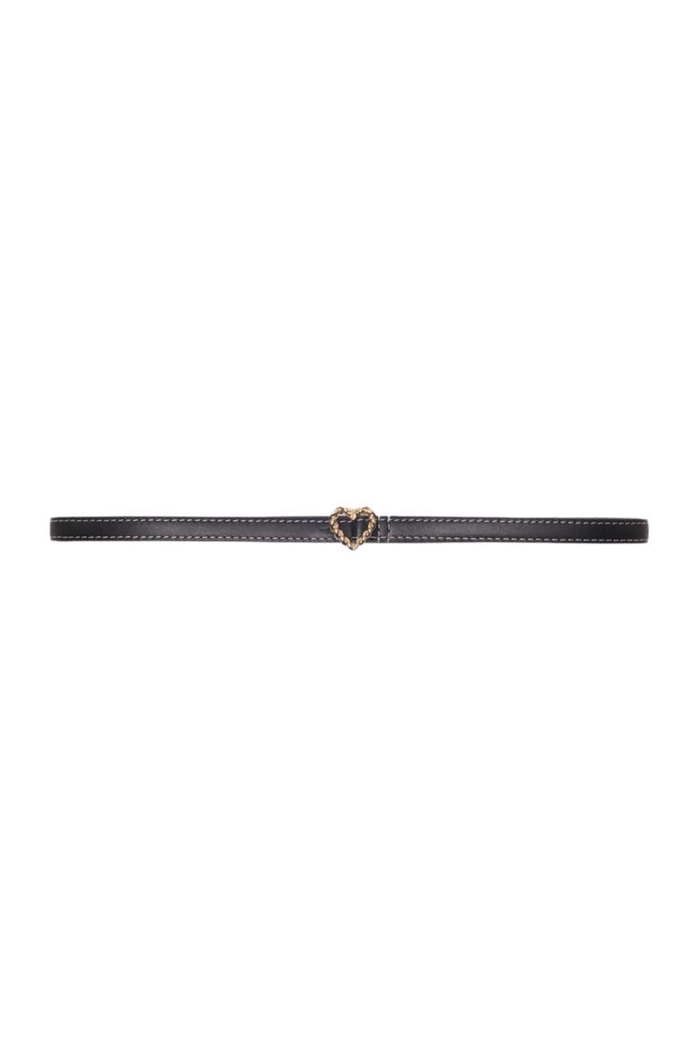 Slim heart belt, Main, color, Black