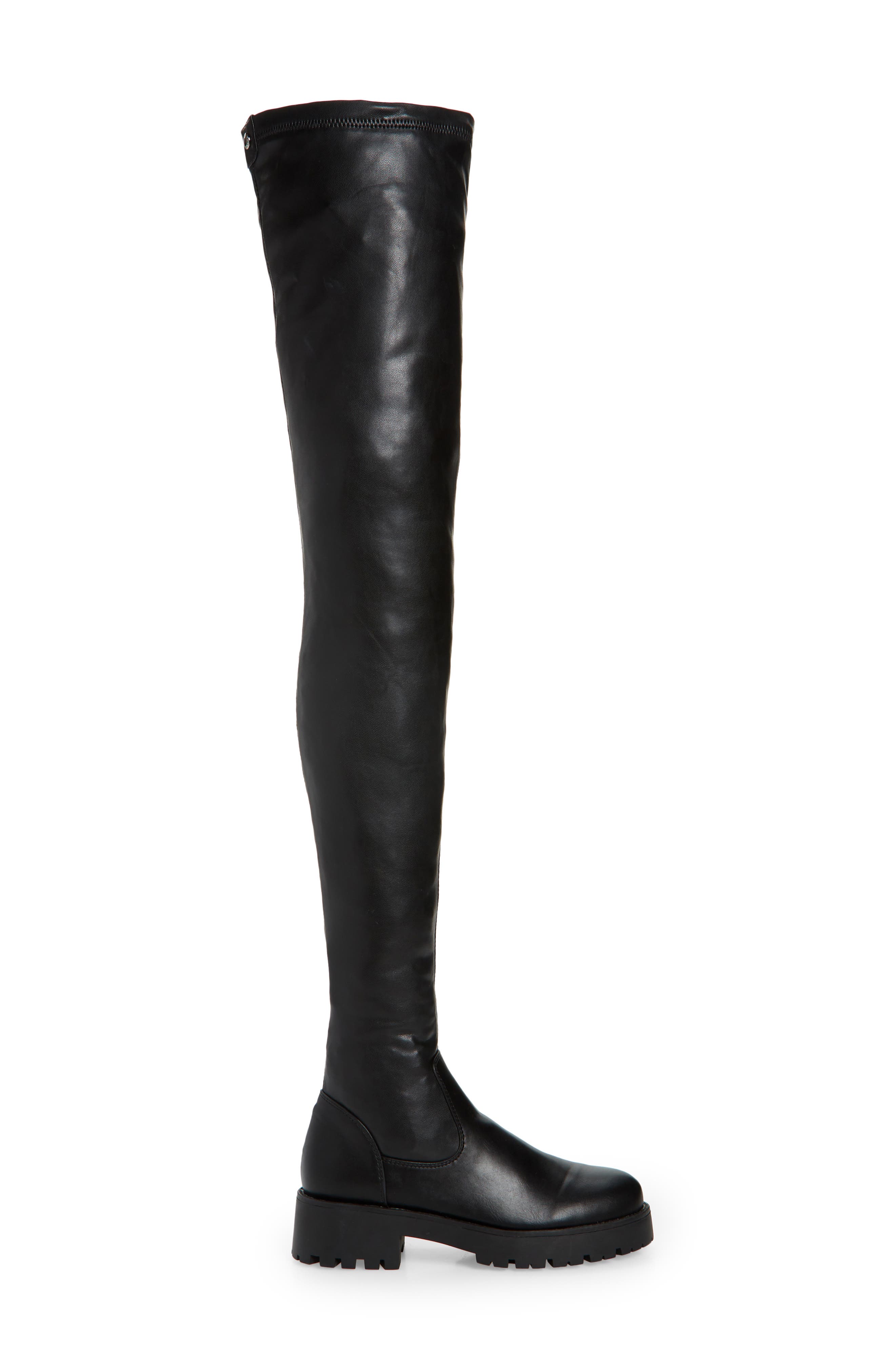 AZALEA WANG Surgical Thigh High Boot, Alternate, color, Black