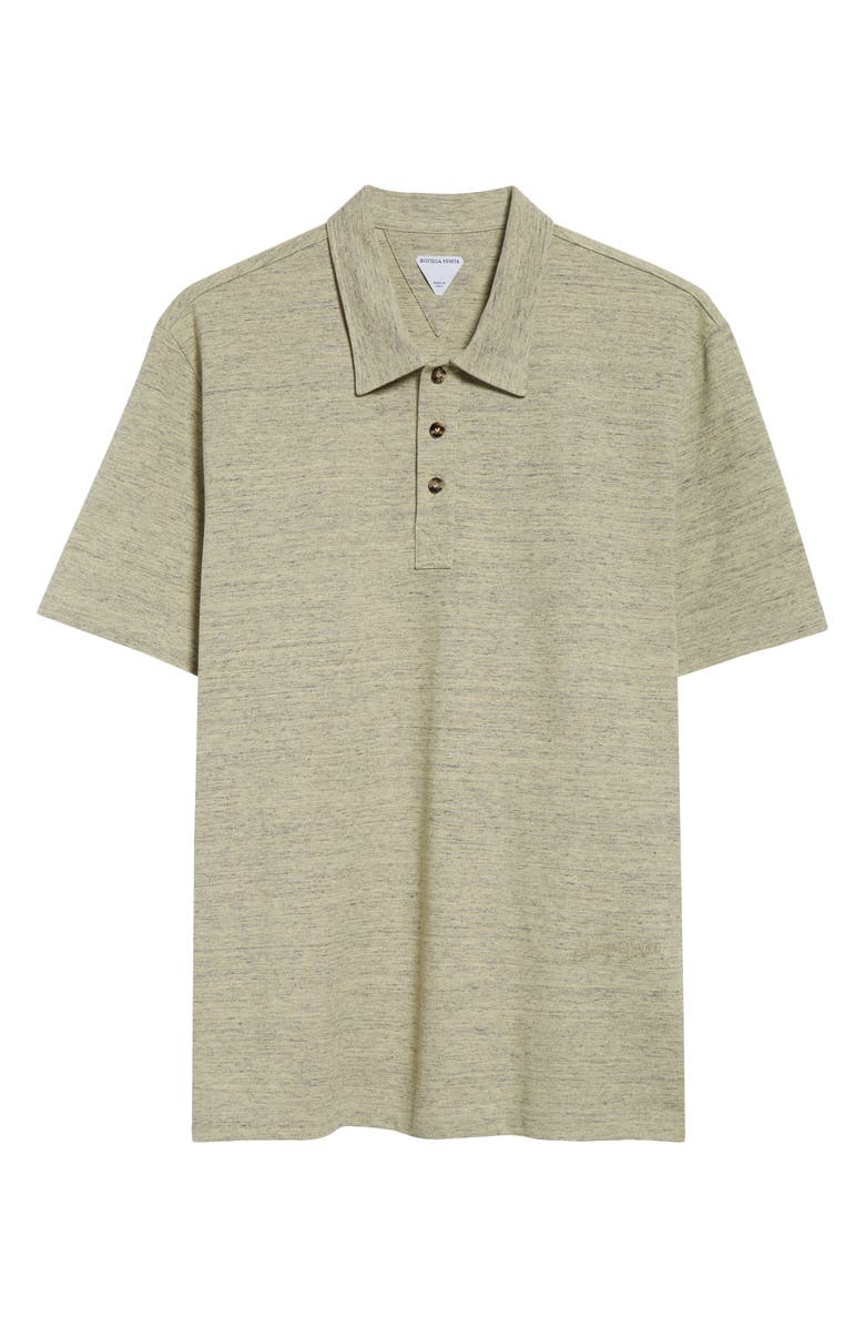 Bottega Veneta Cotton Piqué Polo, Alternate, color, 9156 Chick Melange