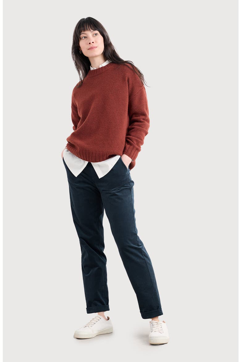Crackington Sailor Button Crop Pull-On Pants, Alternate, color, MARITIME