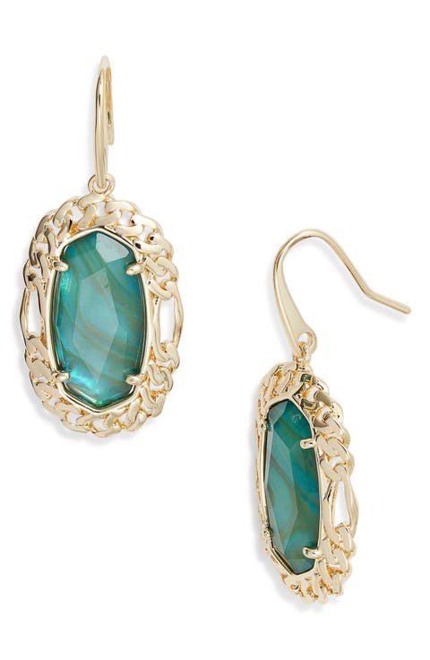 Dani Figaro Frame Drop Earring