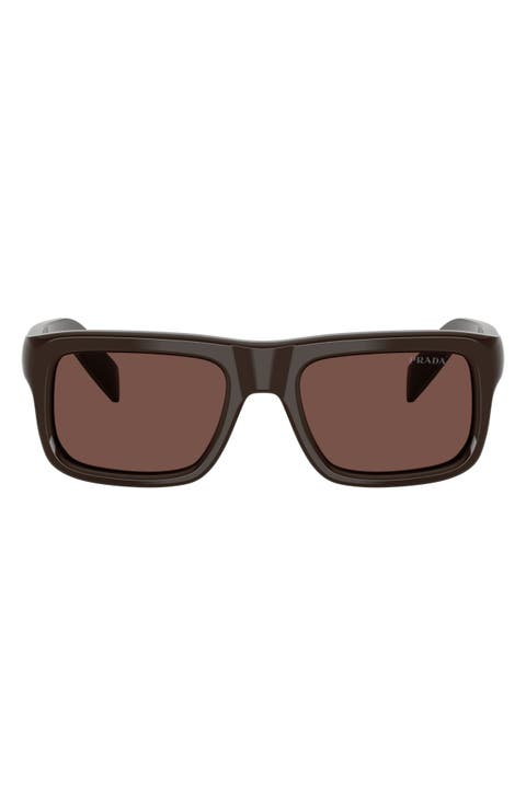56mm Rectangular Sunglasses
