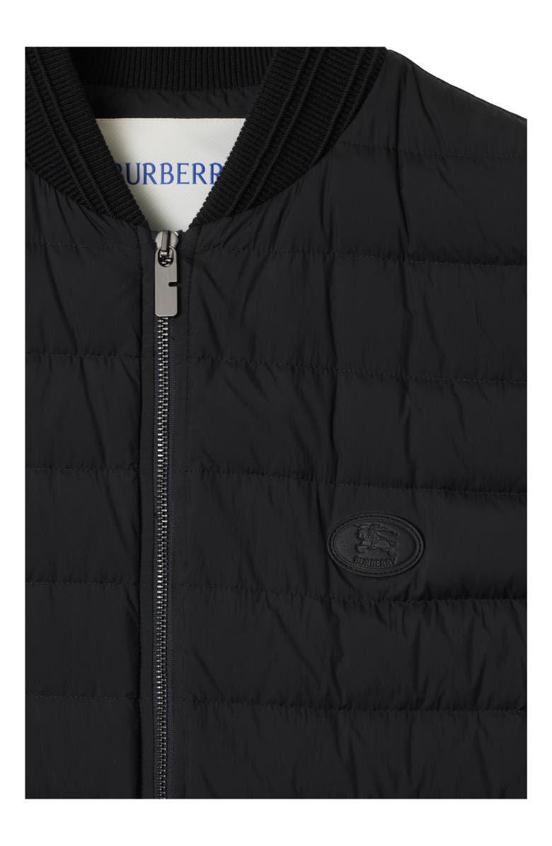 Burberry Nylon Puffer Gilet, Alternate, color, Black