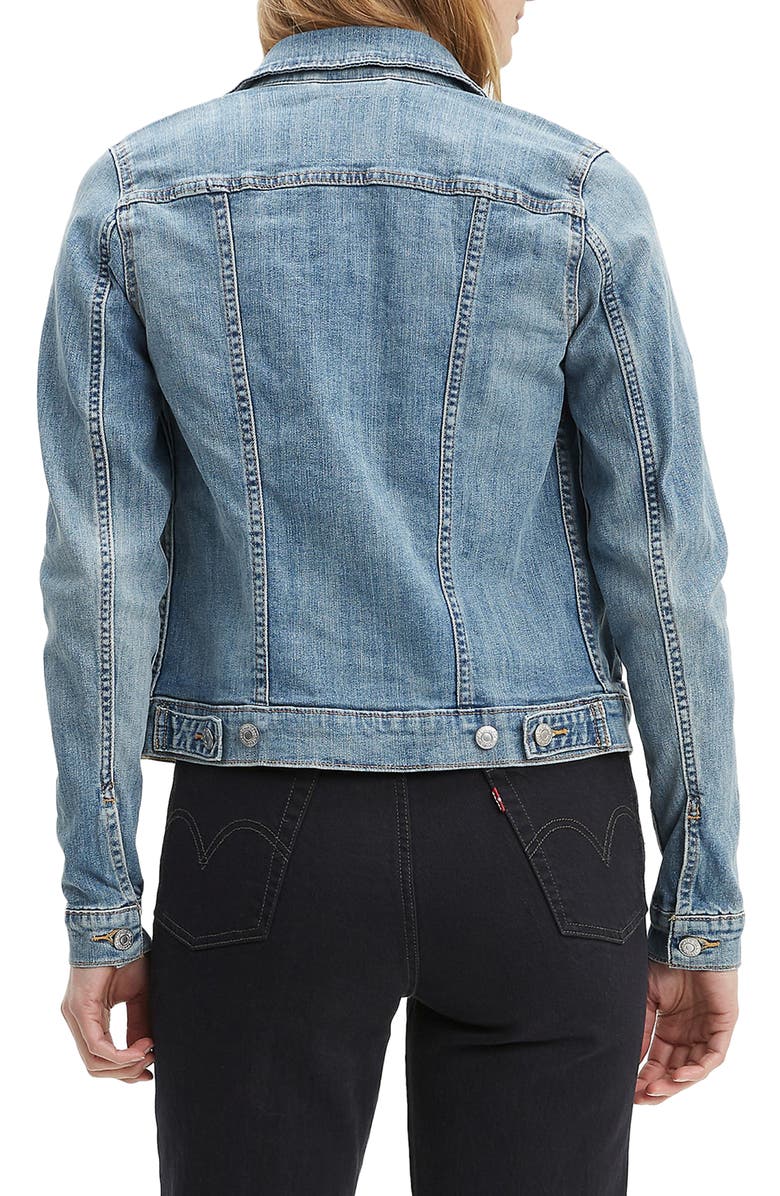 Levi's Original Denim Trucker Jacket, Alternate, color, Jeanie