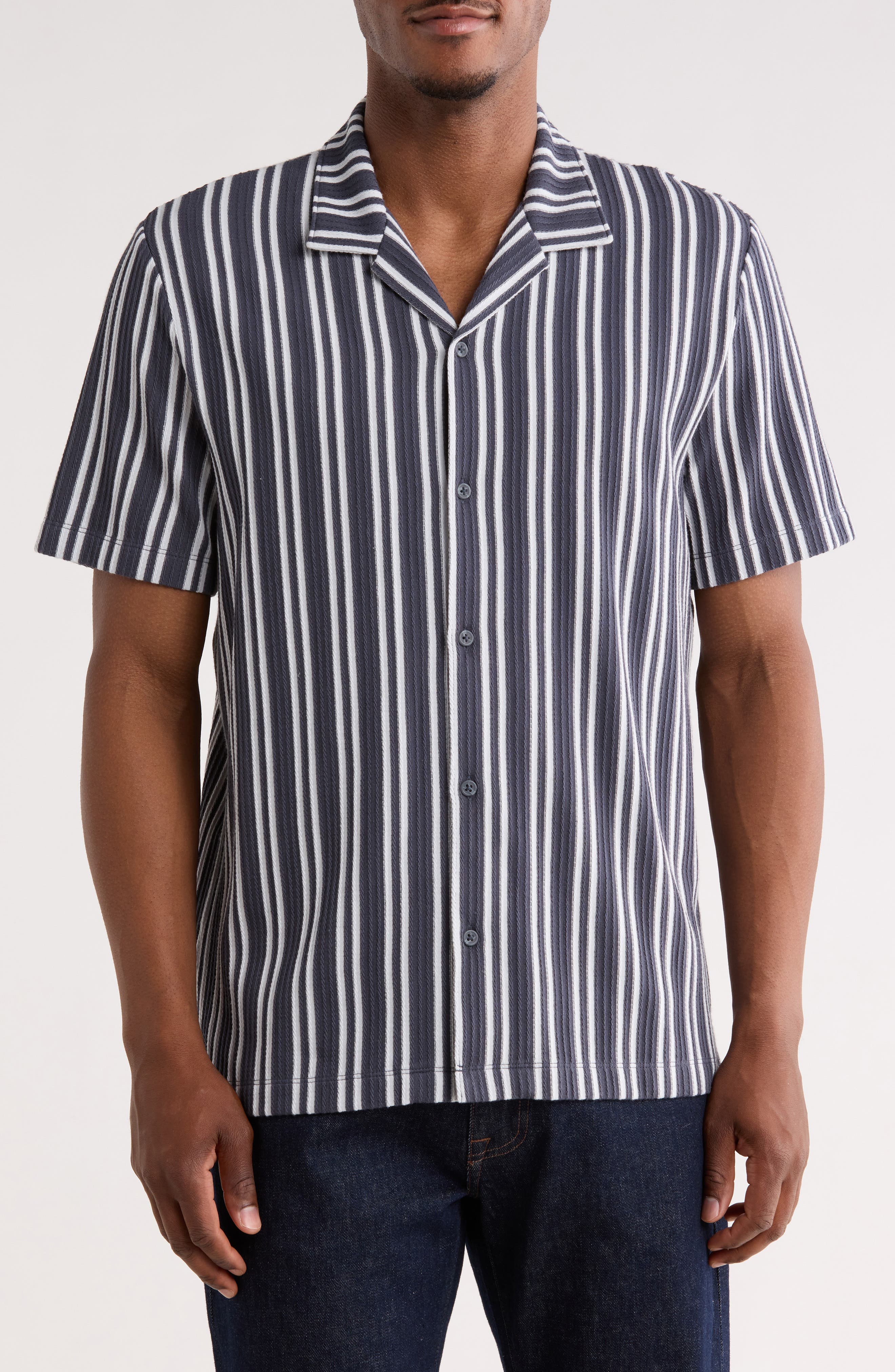 Stripe Camp Shirt