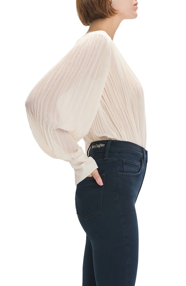 Favorite Daughter The Change Me Plissè Bodysuit, Alternate, color, Ivory