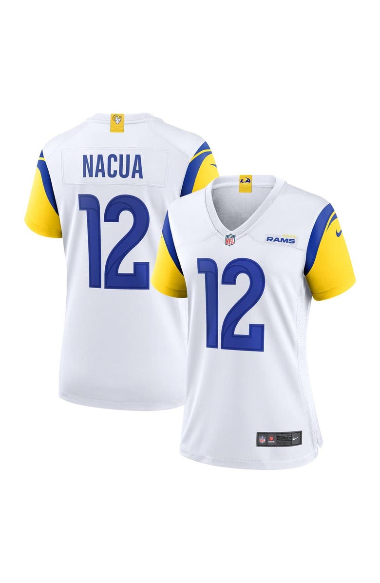 Nike Women's Nike Puka Nacua White Los Angeles Rams Game Player Jersey, Main, color, White