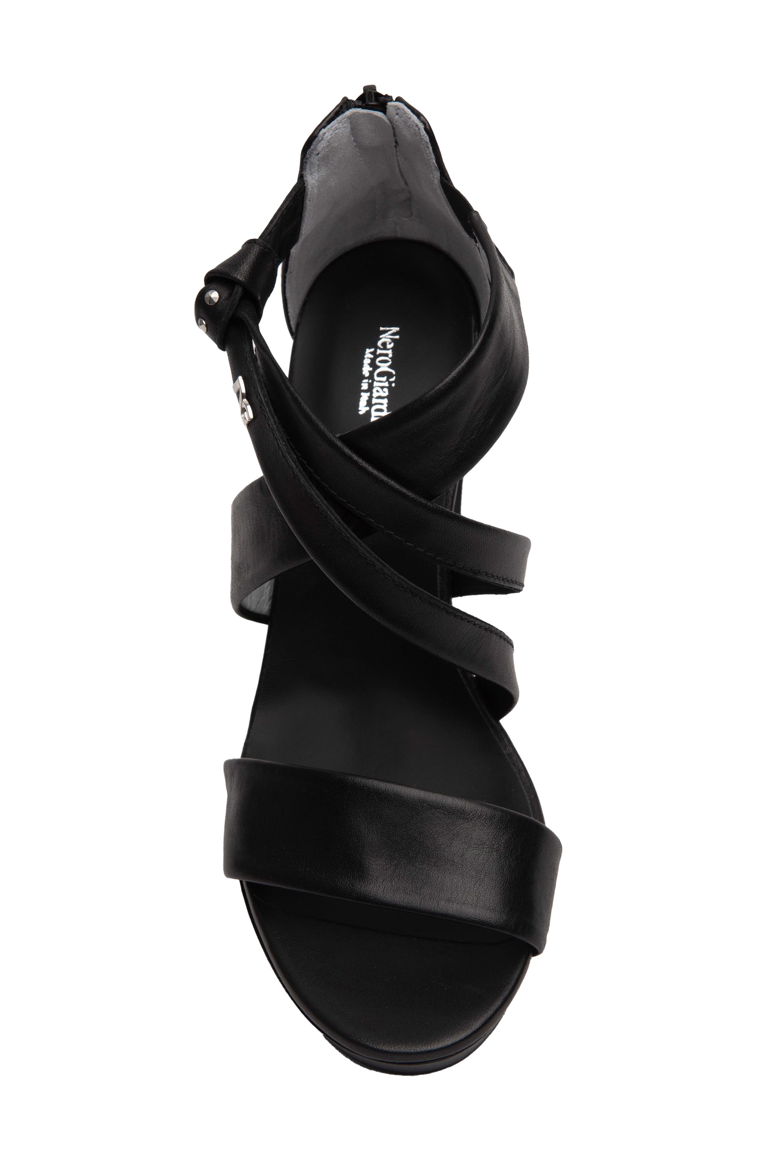 NeroGiardini Platform Block Heel Sandal, Alternate, color, 