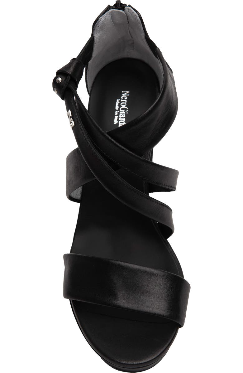 NeroGiardini Platform Block Heel Sandal, Alternate, color,