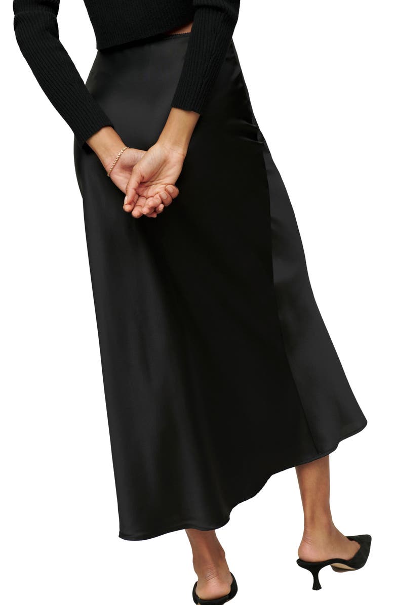 Reformation Layla A-Line Silk Skirt, Alternate, color,