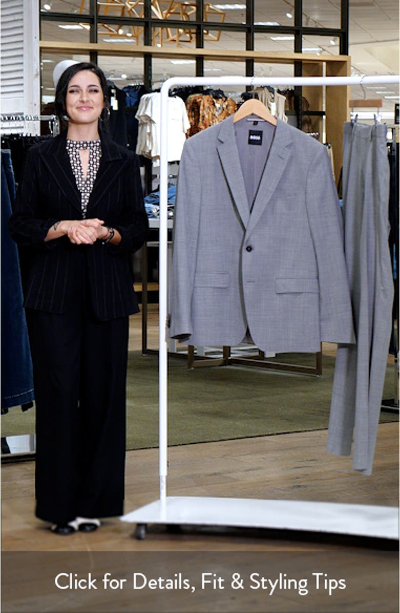 Huge Slim Fit Grey Mélange Suit, sales video thumbnail