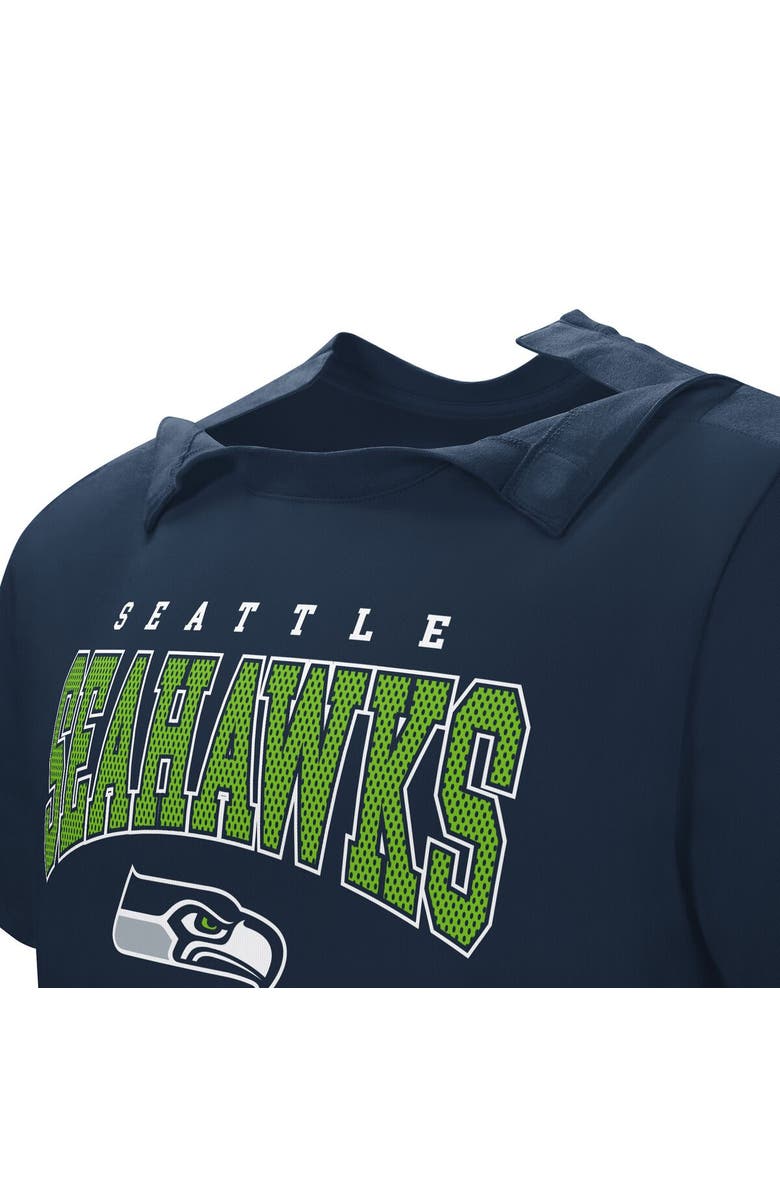 NFL Men's Navy Seattle Seahawks Home Team Adaptive T-Shirt, Alternate, color, Navy