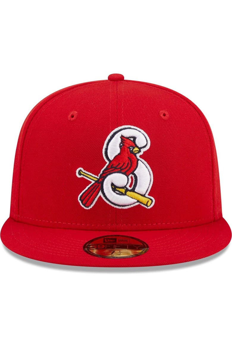 Men's New Era Red Springfield Cardinals Authentic Collection 59FIFTY Fitted Hat, Alternate, color, Red