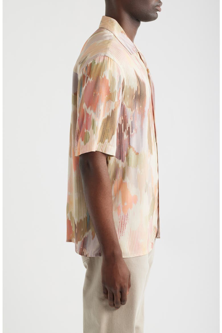 Didcot Corrigated Floral Camp Shirt, Alternate, color, PASTEL MULTI