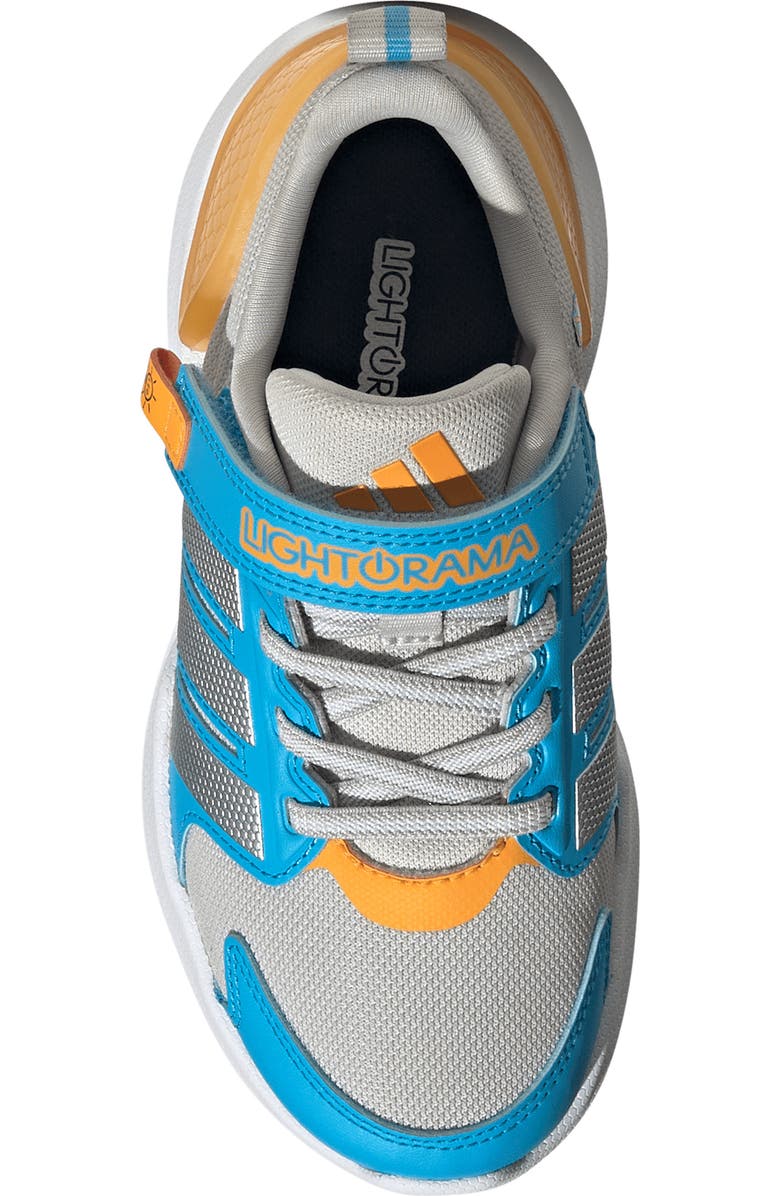 adidas Kids' Lightorama Sneaker, Alternate, color, Grey One/ Matte Silver/ Aqua