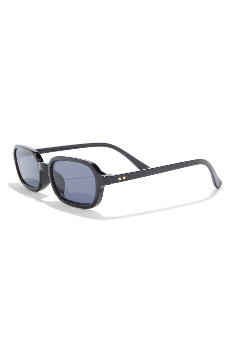 Gradient Square Sunglasses, Alternate, color, BLACK