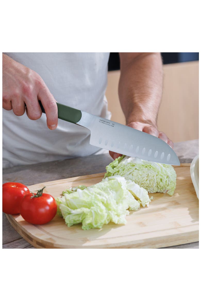 Elements 6.5-Inch Santoku Knife, Alternate, color, GREEN