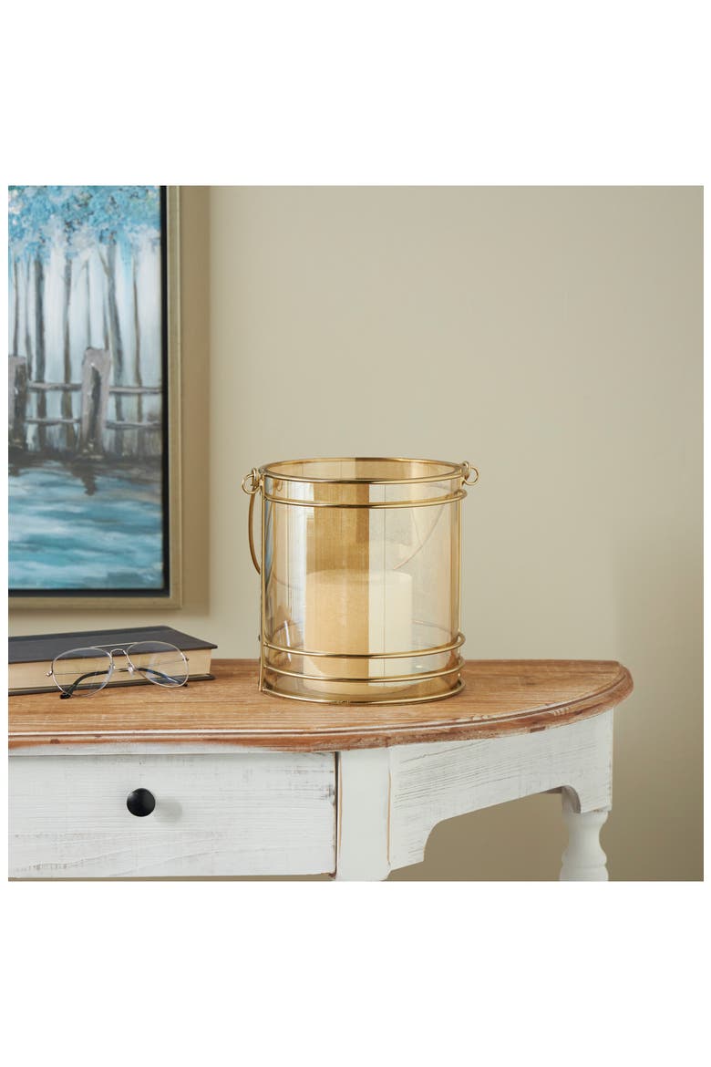Metal Candle Lantern, Alternate, color, GOLD
