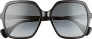 Gucci 56mm Square Sunglasses