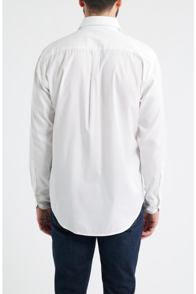 Campbell Perfect Pinpoint Regular Fit Button-Up Shirt, Alternate, color, WHITE