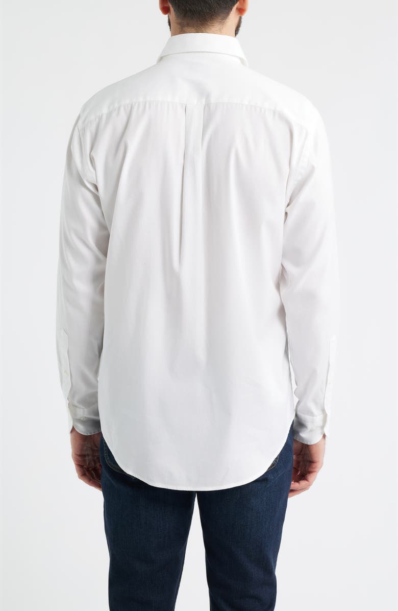 Peter Millar Campbell Perfect Pinpoint Regular Fit Button-Up Shirt, Alternate, color, White