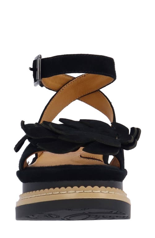 L'amour Des Pieds Alaric Ankle Strap Platform Sandal In Black