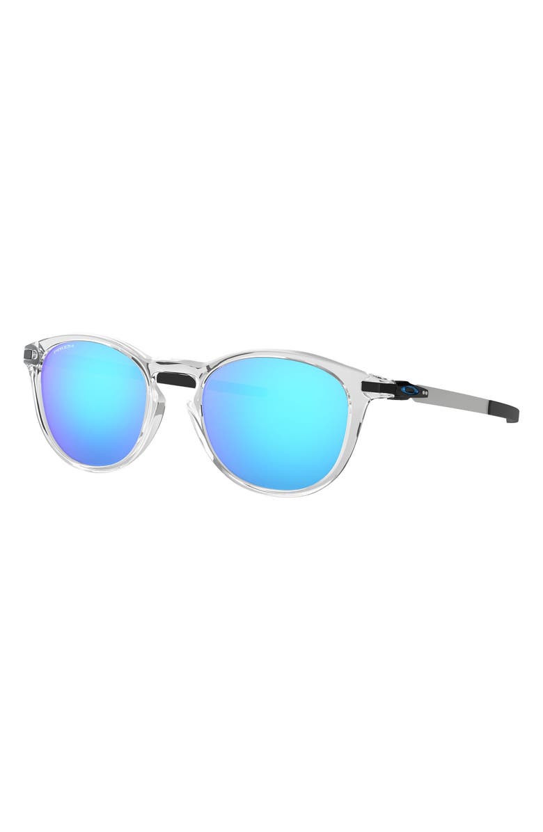 Oakley Ptchman<sup>™</sup> 50mm Small Round Sunglasses, Alternate, color, Clear