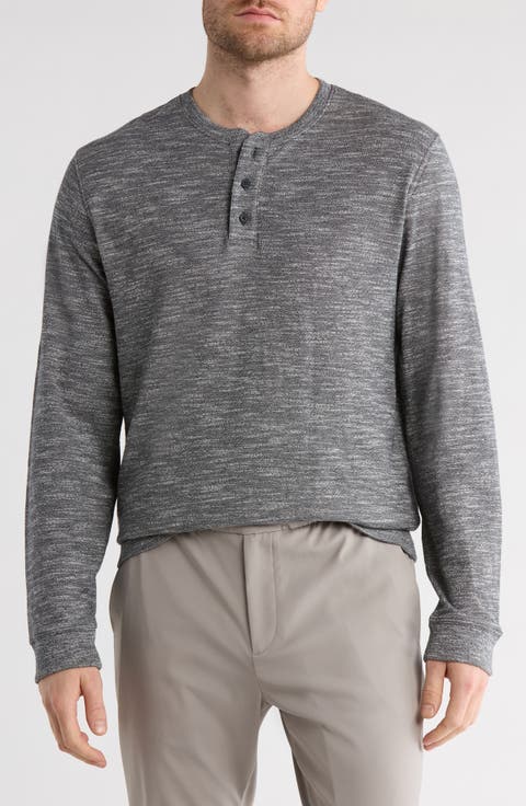 Heather Double Face Henley