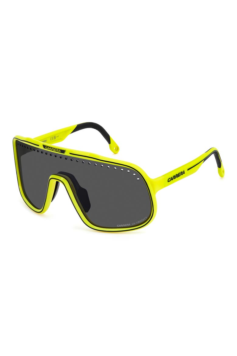 C Sport 99mm Mask Shield Sunglasses, Alternate, color, YELLOW BLACK/ GREY