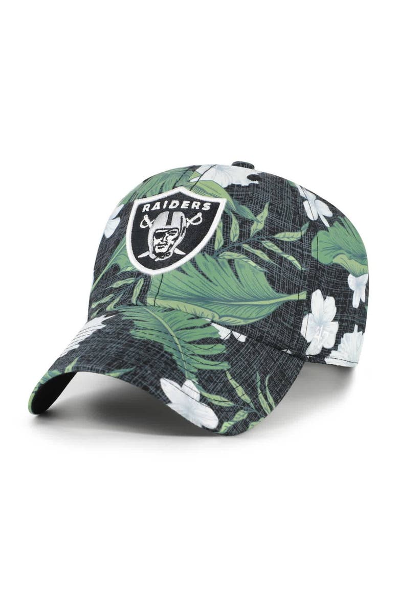 Men's '47 Black Las Vegas Raiders Beach Side Clean Up Adjustable Hat, Main, color, Black