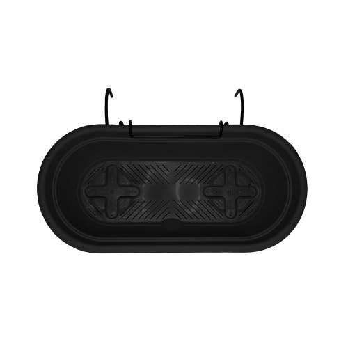 Bloem 19.25 Inch Lucca Oval Window Box Planter, Black In Black
