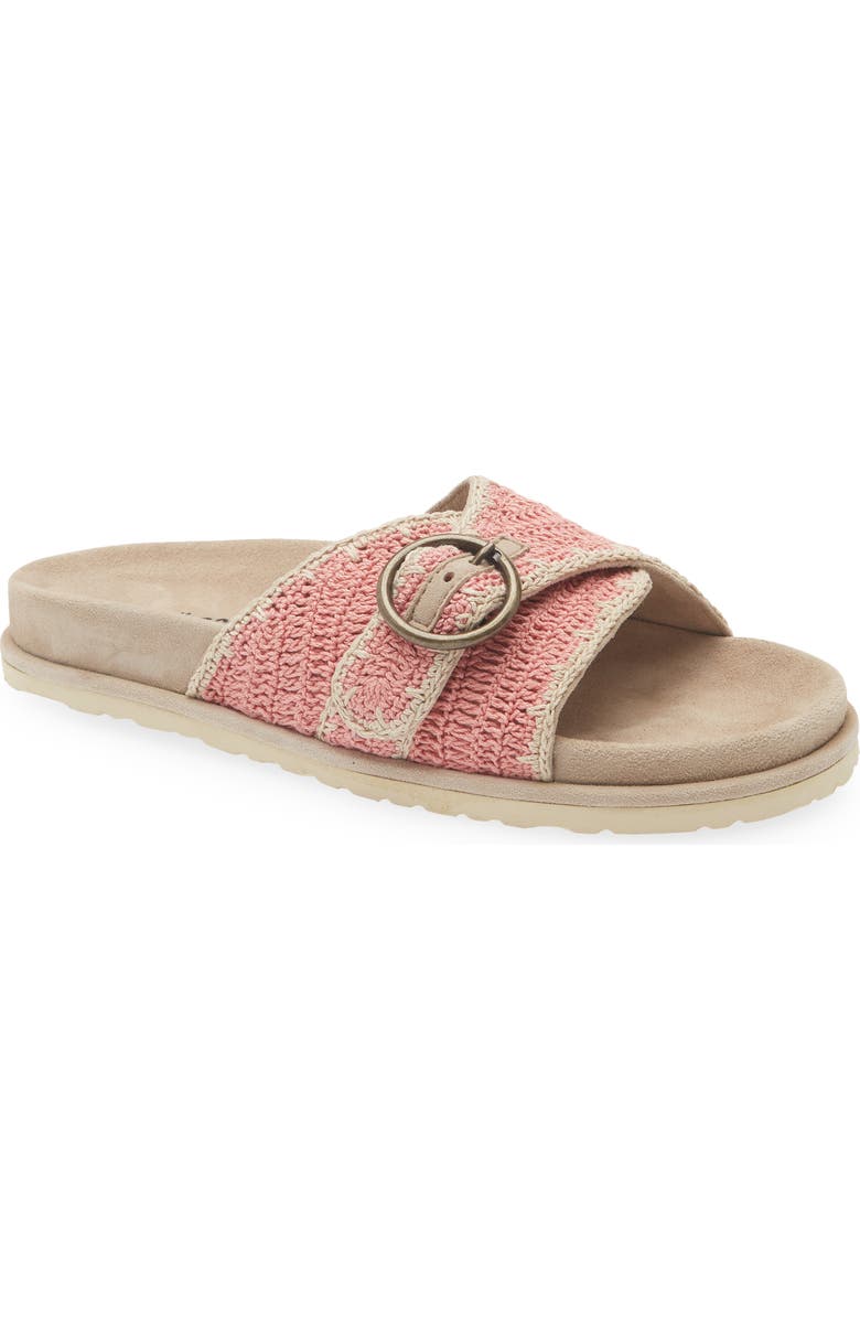 Laidback London Reef Slide Sandal, Main, color, Rose / Natural