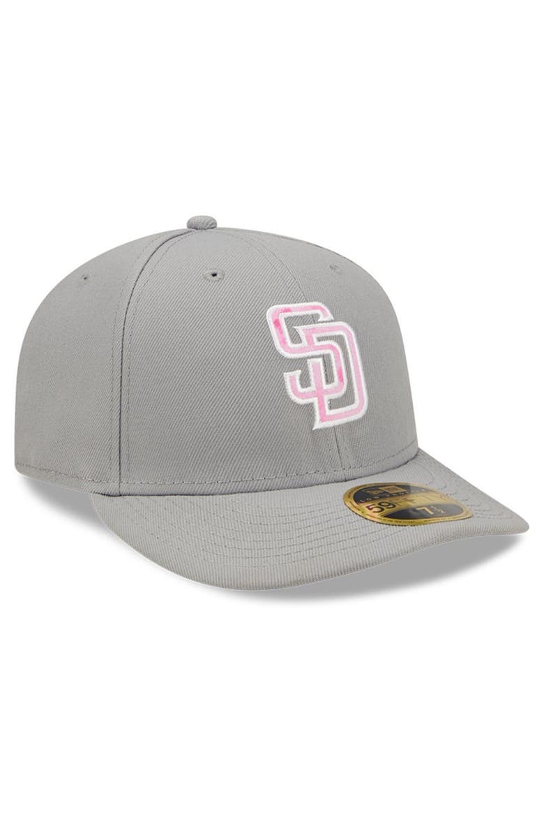 Men's New Era Gray San Diego Padres 2022 Mother's Day On-Field Low Profile 59FIFTY Fitted Hat, Alternate, color, Gray