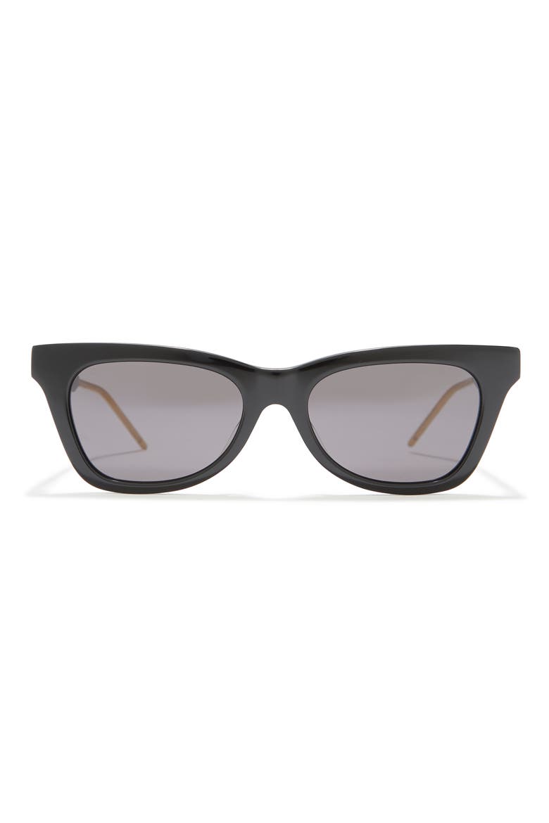 53mm Cat Eye Sunglasses, Main, color, BLACK BLACK GREY
