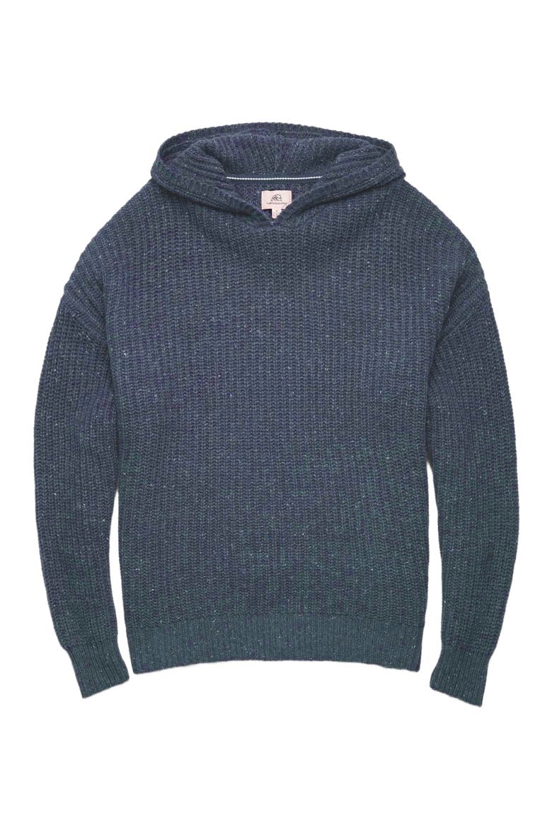 Stan Knit Hooded Sweater, Alternate, color, Navy Heather