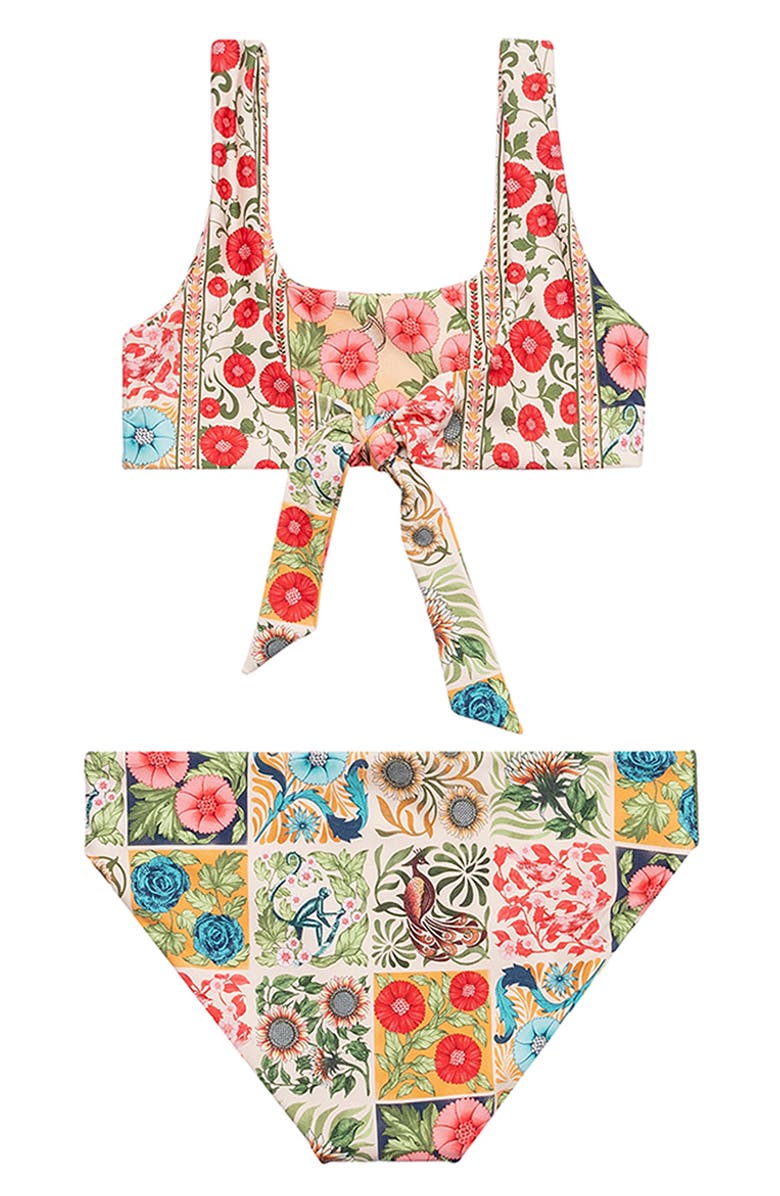 Agua Bendita Kids' Harvest Sheila Reversible Two-Piece Swimsuit, Alternate, color, 