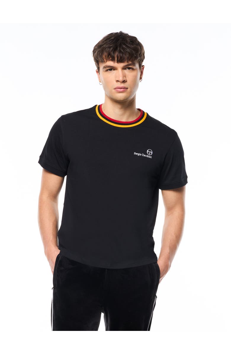 Sergio Tacchini World Champion T-Shirt, Main, color, Black Beauty