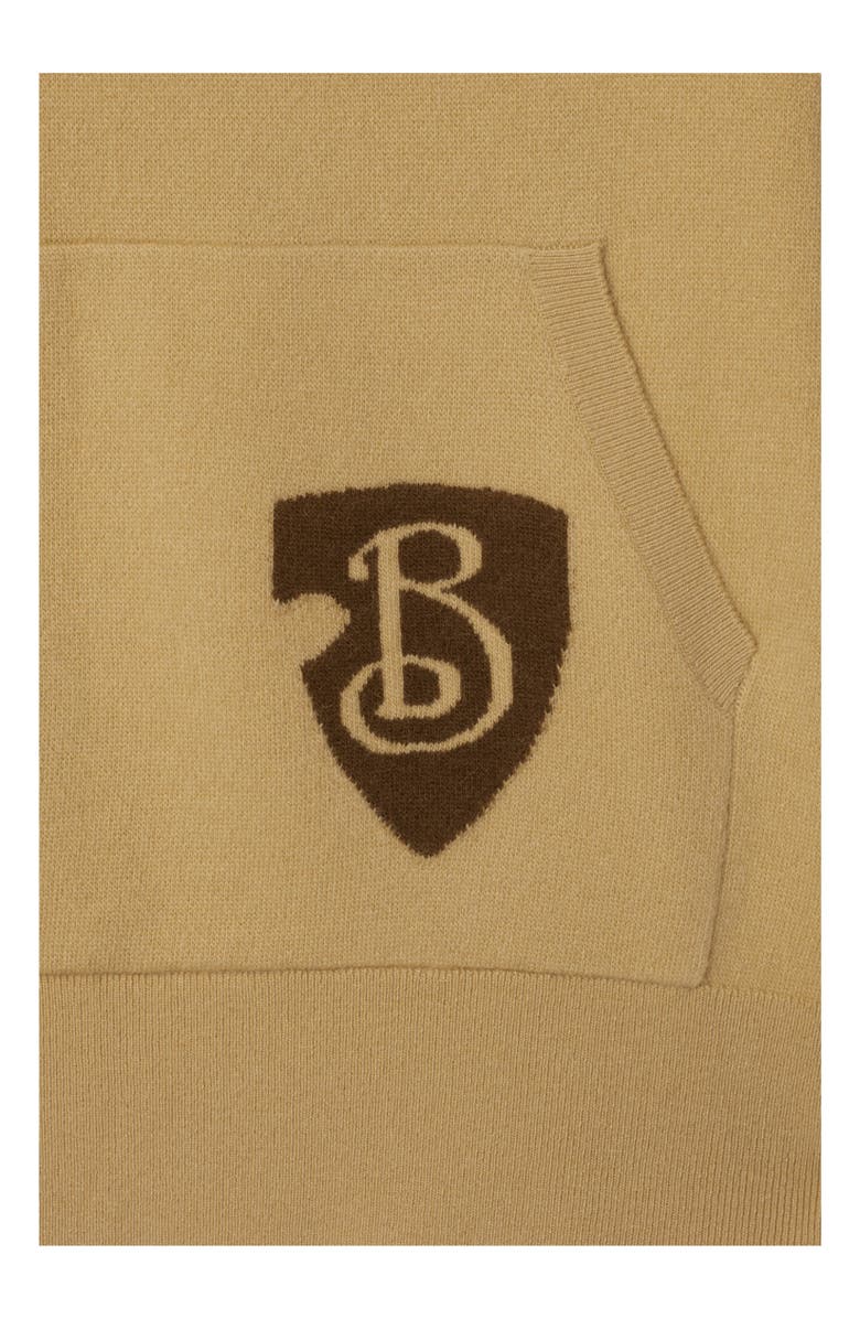 Burberry B Shield Wool Blend Hoodie, Alternate, color,