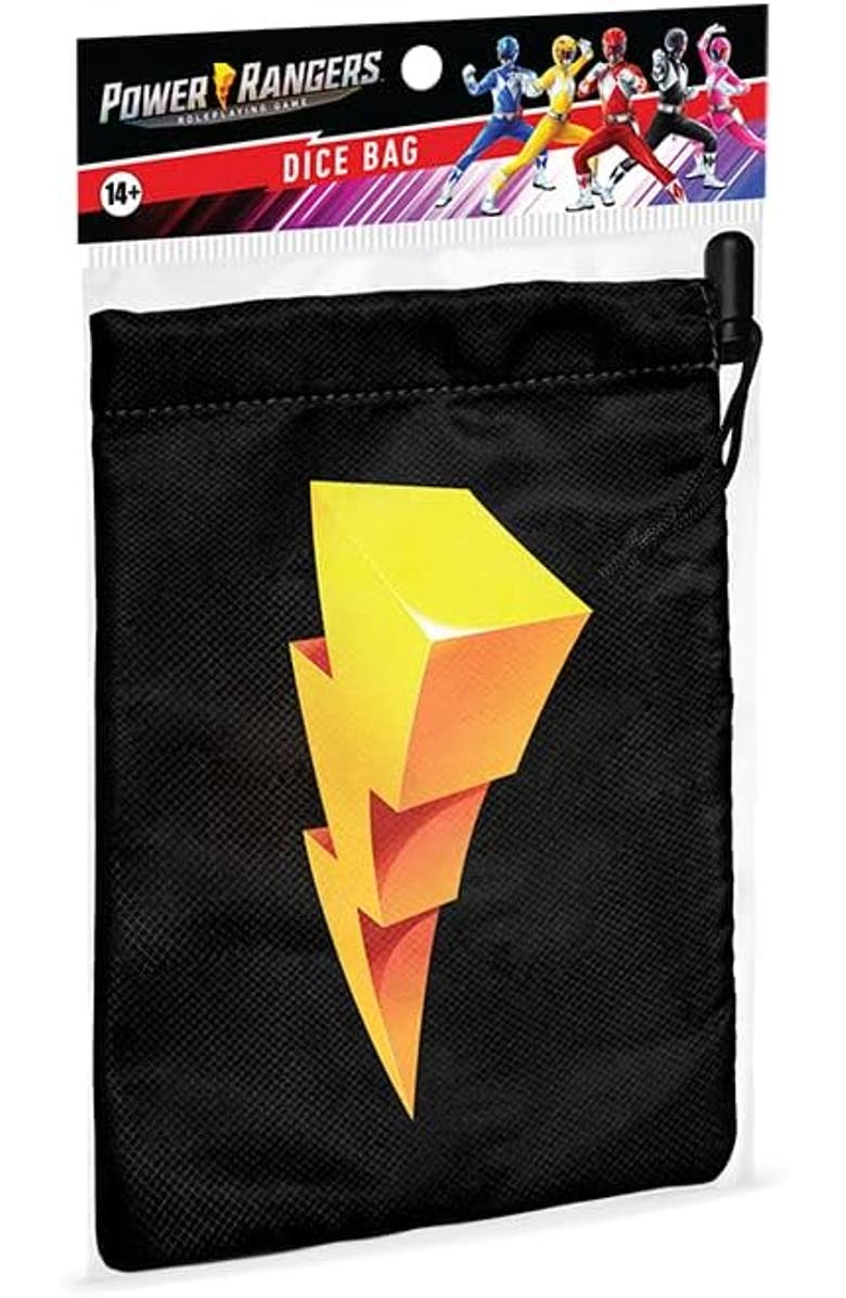 Renegade Game Studios Power Rangers Roleplaying Game Dice Bag, Main, color, Multicolored