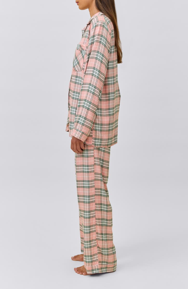 Papinelle Comfy Plaid Pajamas, Alternate, color, Strawberry