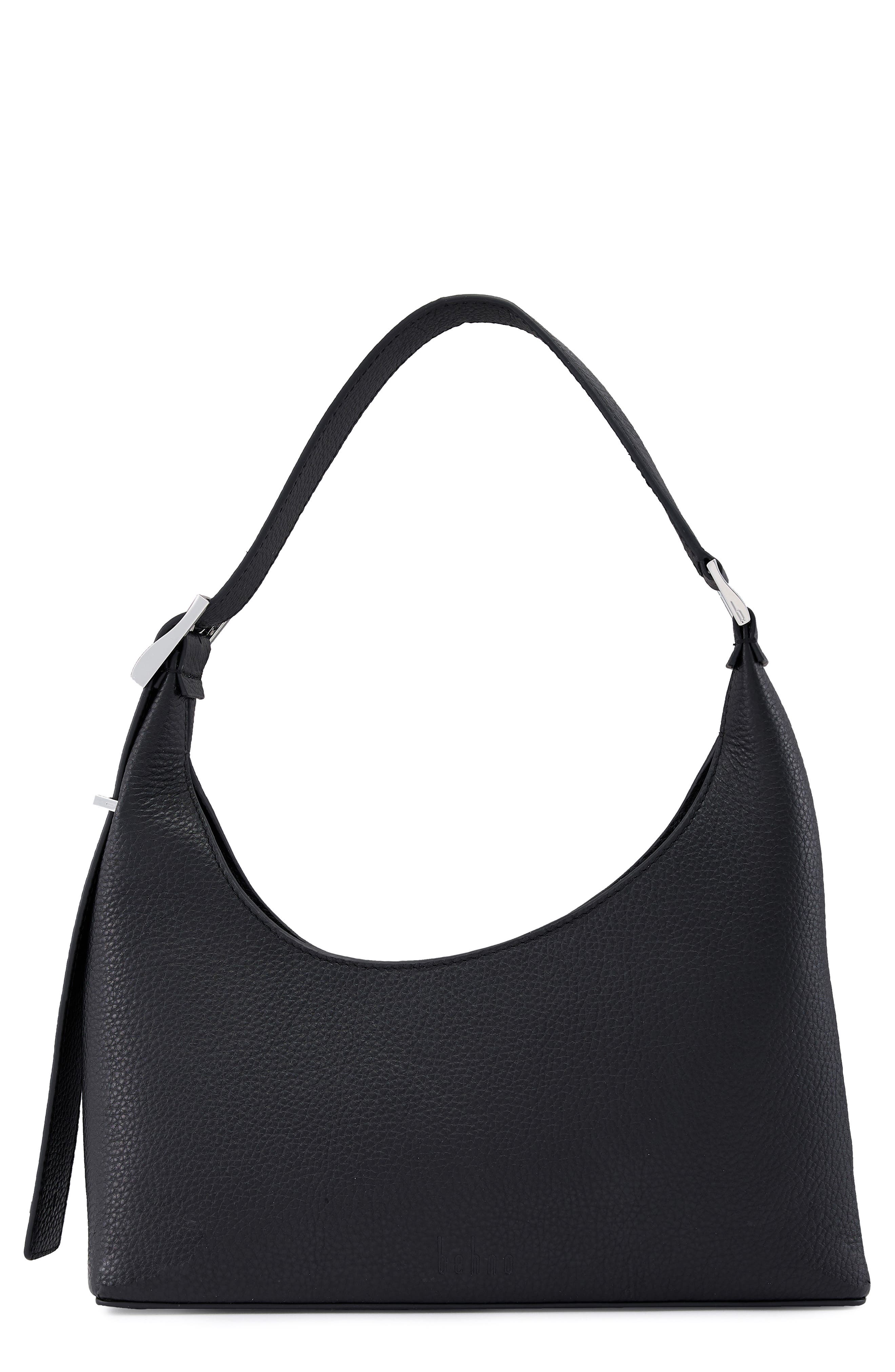 behno Danny Flatiron Pebble Leather Shoulder Bag, Main, color, 