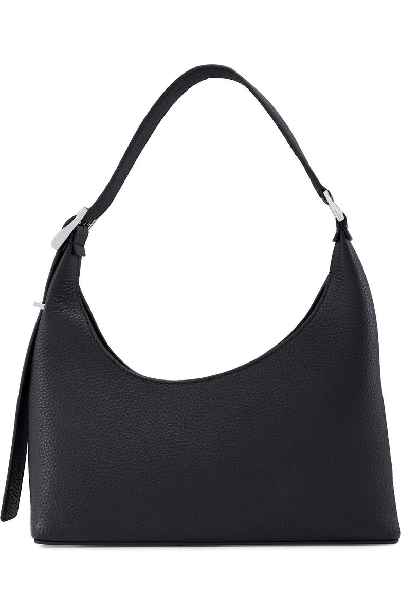 behno Danny Flatiron Pebble Leather Shoulder Bag, Main, color,