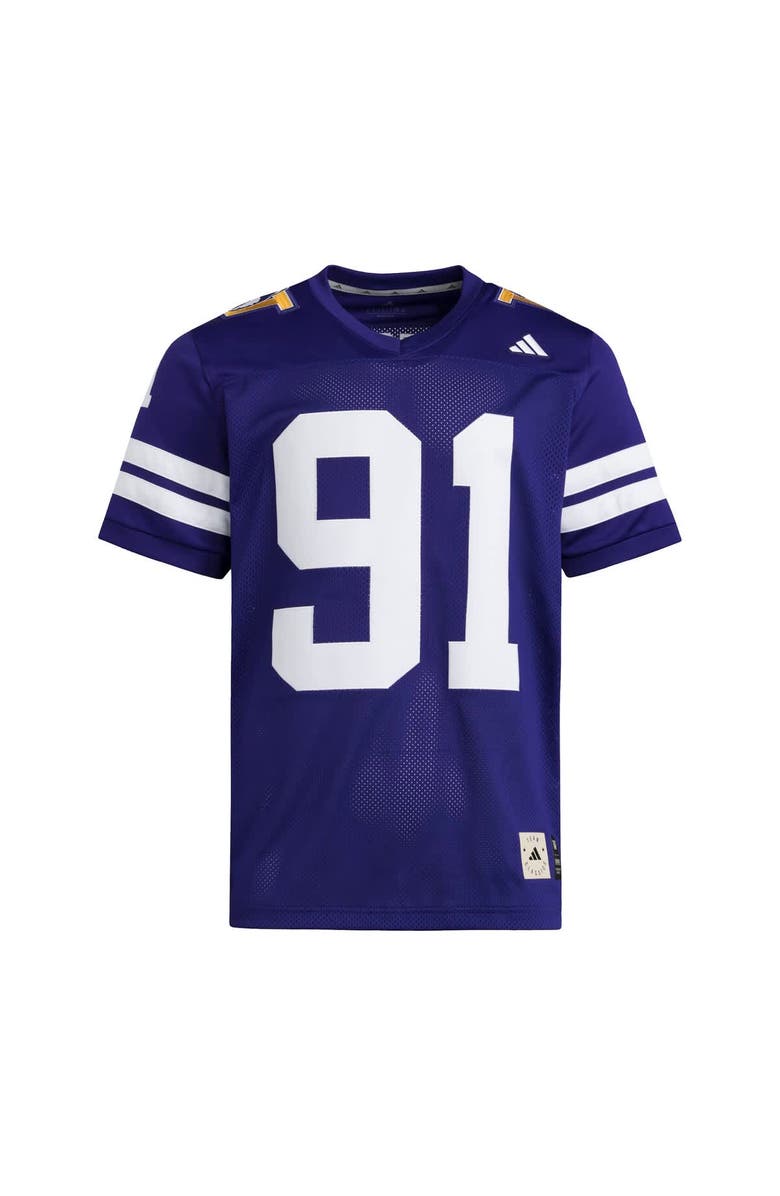 adidas Men's adidas  Purple Washington Huskies 1991 National Championship Anniversary Icon Football Jersey, Alternate, color, Purple