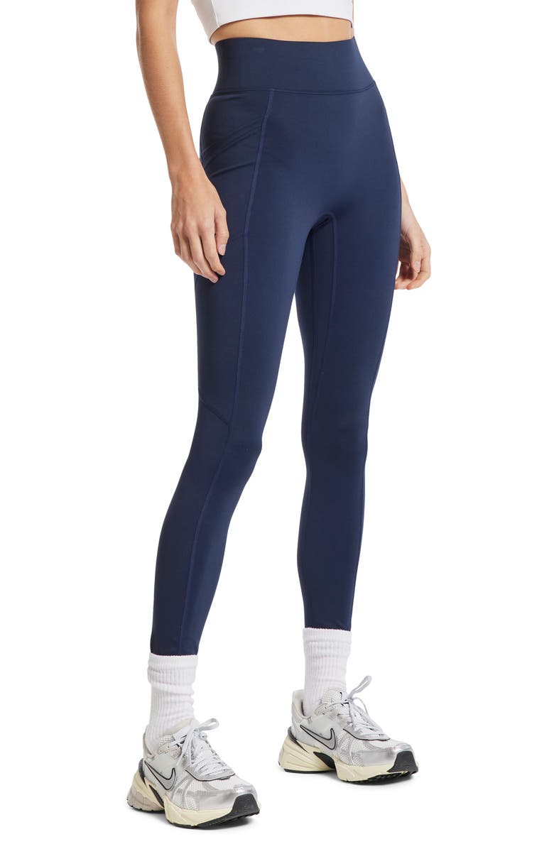BANDIER Center Stage Pocket Leggings, Alternate, color, Navy Blazer