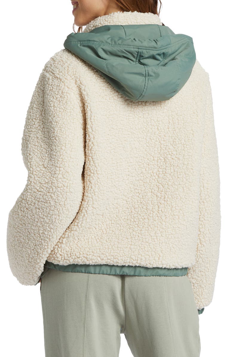 Billabong Northern Shore Teddy Fleece Zip-Up Hooded Jacket, Alternate, color, 