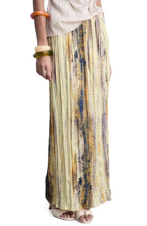 Textured Satin Skirt