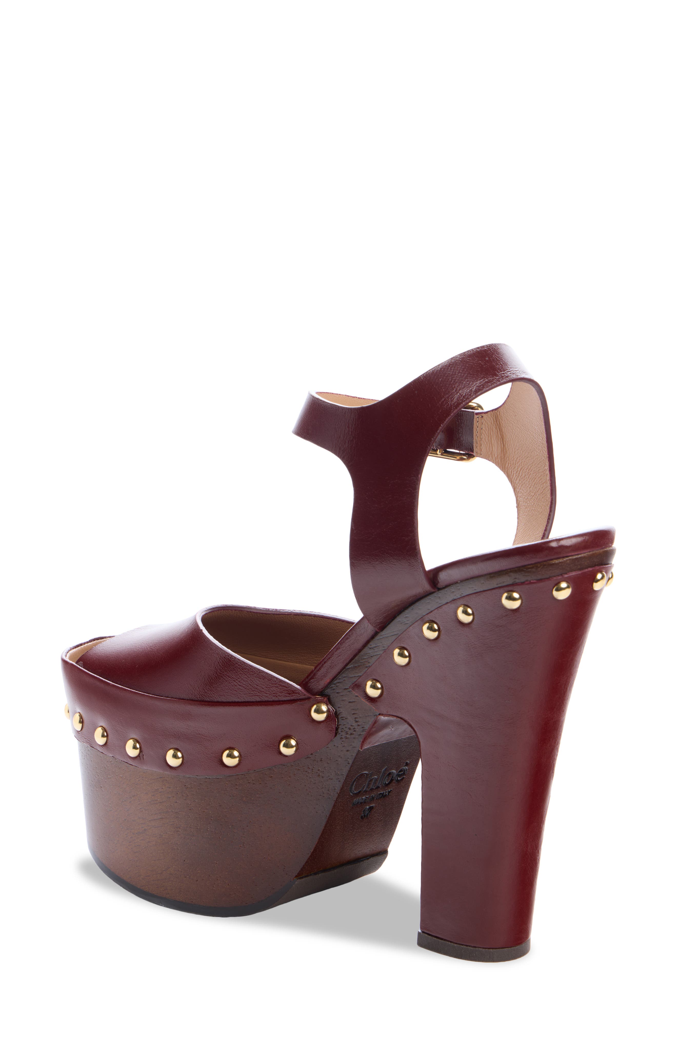 Meret Platform Sandal, Alternate, color, BURNT PURPLE