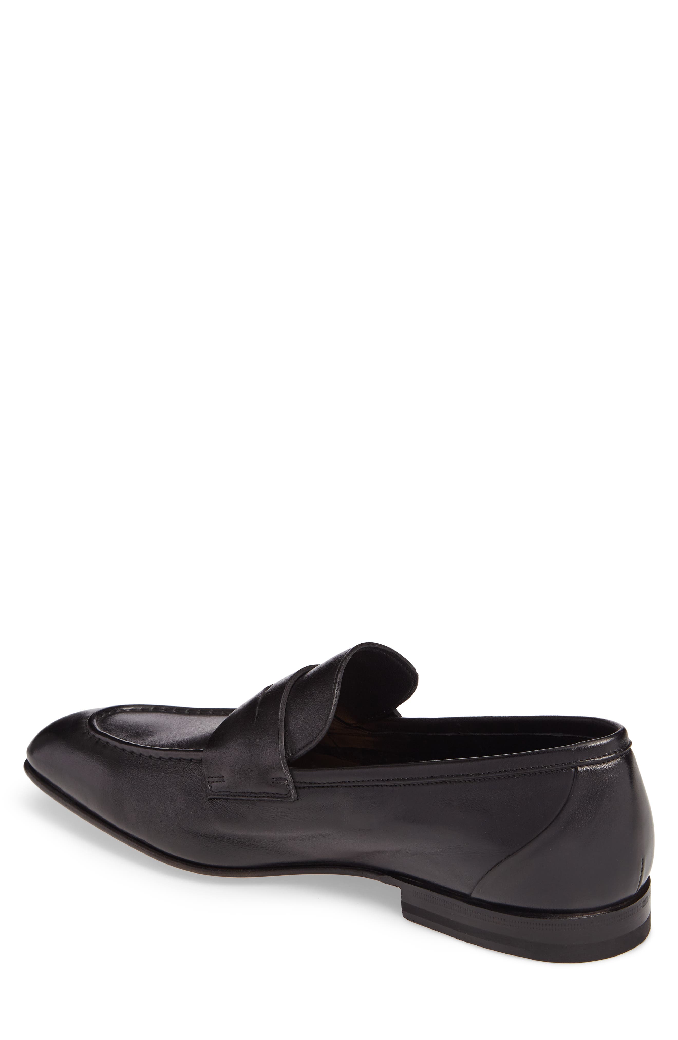 Santoni Gannon Penny Loafer, Alternate, color, 